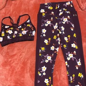 PINK ultimate sports bra and legging set